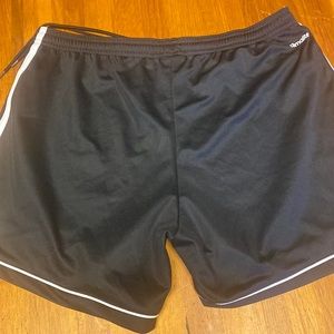 Black climalite athletic shorts by adidas